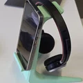 Giá đỡ tai nghe tích hợp kệ để điện thoại 3D tiện lợi - Thumbnail 1