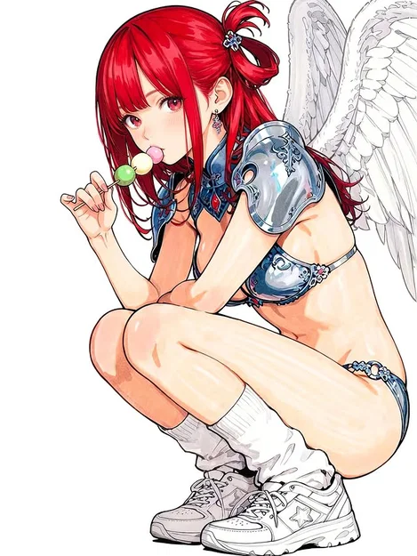Tải mô hình in 3D Winged Candy - Thiên thần anime siêu chi tiết - Image 1