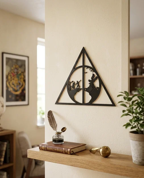 Mô hình treo tường Bảo bối Tử thần Harry Potter in 3D - Image 1
