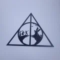 Mô hình treo tường Bảo bối Tử thần Harry Potter in 3D - Thumbnail 2