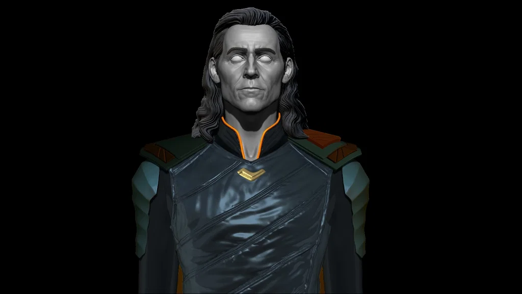 Mô hình 3D tượng bán thân Loki (Loki Bust) cho fan Marvel - Image 1