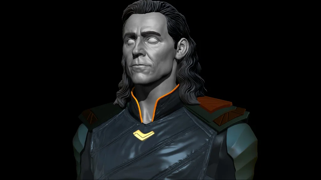 Mô hình 3D tượng bán thân Loki (Loki Bust) cho fan Marvel - Image 2