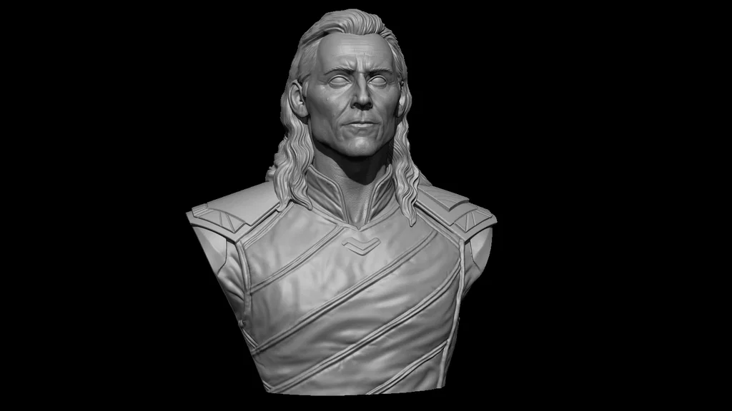 Mô hình 3D tượng bán thân Loki (Loki Bust) cho fan Marvel - Image 3