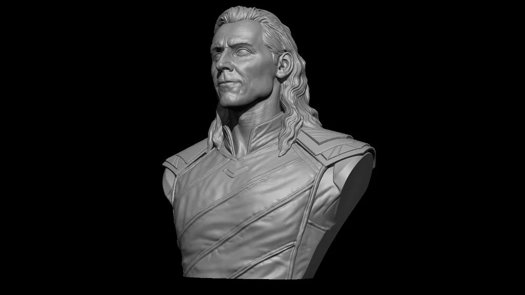 Mô hình 3D tượng bán thân Loki (Loki Bust) cho fan Marvel - Image 4