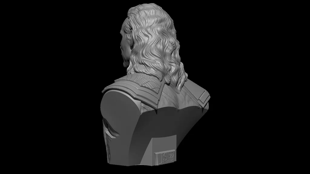 Mô hình 3D tượng bán thân Loki (Loki Bust) cho fan Marvel - Image 5