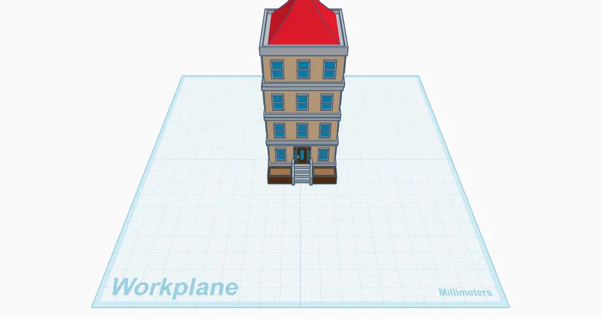 Mô hình tòa nhà thành phố 3D độc đáo để trang trí sa bàn - Image 1