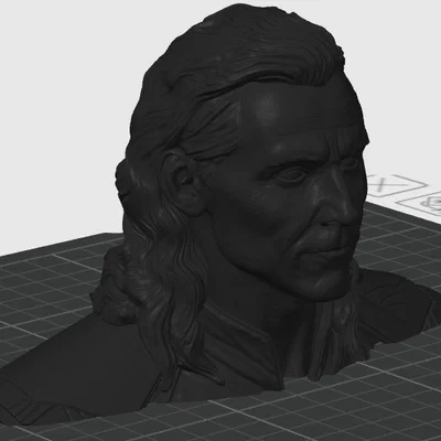 Tải mô hình 3D tượng bán thân nhân vật Loki cực chi tiết
