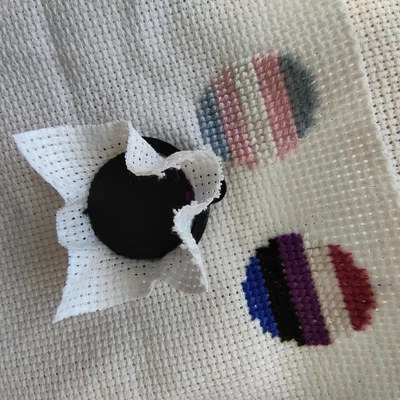 Khung móc khóa cho thêu chữ thập (Keychain frame for crossstitch)