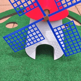 Cối Xay Gió Minigolf Chạy Motor (Functional) – Windmill Obstacle 20"