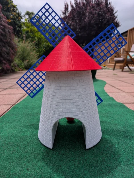 Cối Xay Gió Minigolf Chạy Motor (Functional) – Windmill Obstacle 20" - Image 3