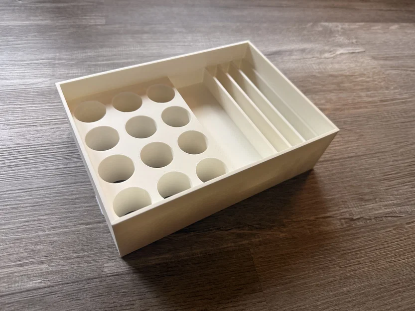 Khay organizer ngăn kéo lab thấp: lọ scintillation 20 mL, nhíp, hộp gel-pak - Image 2
