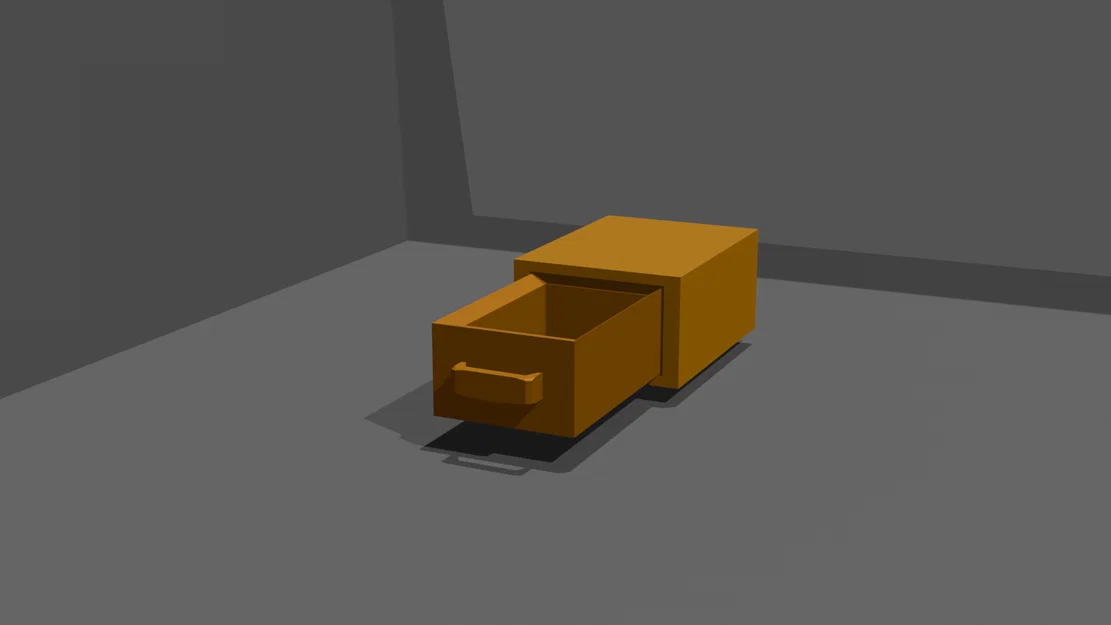 Ngăn kéo để bàn tối giản (Simplistic Drawer) - File in 3D tiện lợi - Image 1