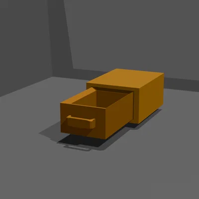Ngăn kéo để bàn tối giản (Simplistic Drawer) - File in 3D tiện lợi