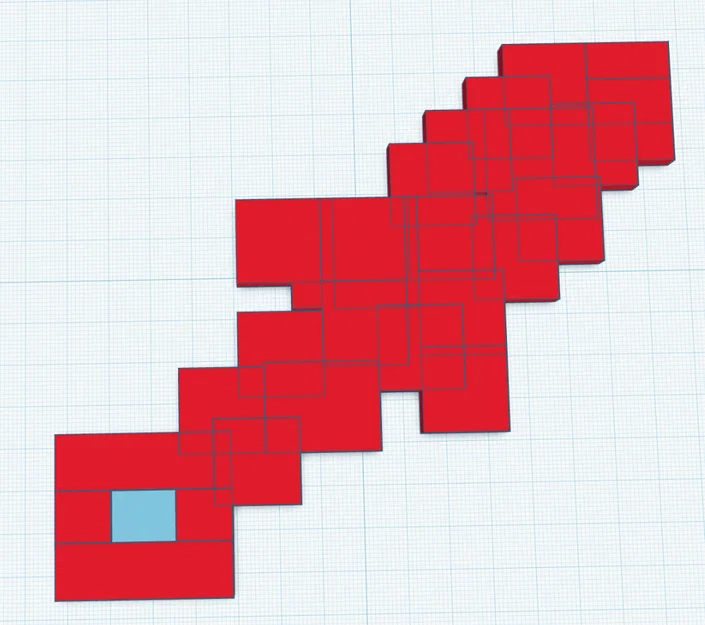 Kiếm Minecraft mini (mini minecraft sword) - Image 1
