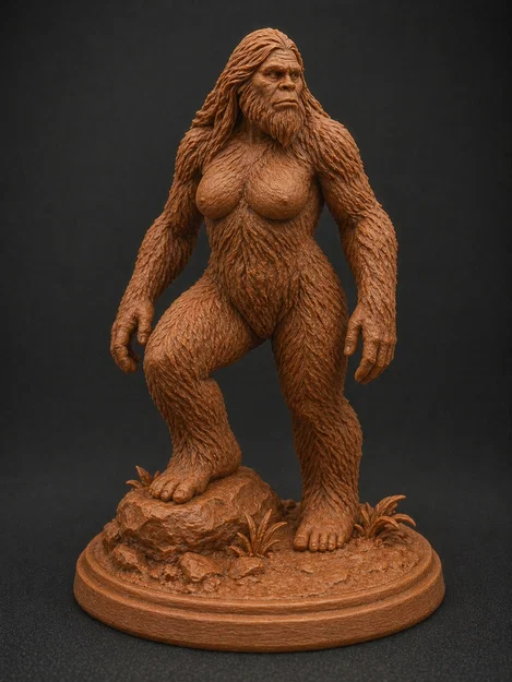 Mô hình 3D Bigfoot phiên bản nữ (Female Bigfoot - Sasquatch) - Image 1