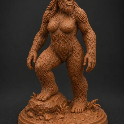 Mô hình 3D Bigfoot phiên bản nữ (Female Bigfoot - Sasquatch)