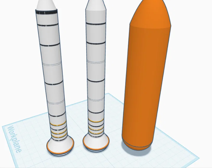 Mô hình tên lửa đẩy Space Shuttle Booster in 3D độc đáo - Image 1