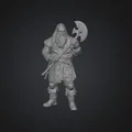 Mô hình chiến binh lùn Dwarf 150mm - Tượng trang trí game RPG - Thumbnail 1