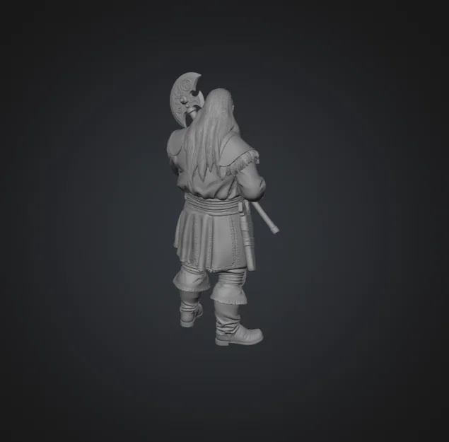 Mô hình chiến binh lùn Dwarf 150mm - Tượng trang trí game RPG - Image 2
