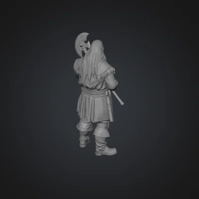 Mô hình chiến binh lùn Dwarf 150mm - Tượng trang trí game RPG