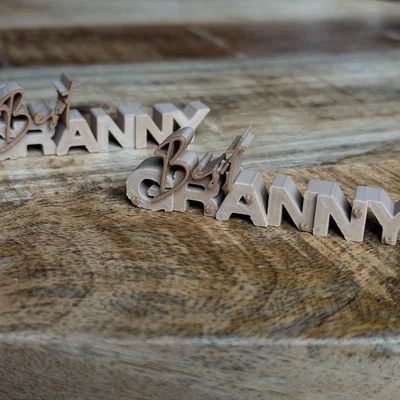 Bảng chữ 3D “Best Granny” (2 phiên bản)