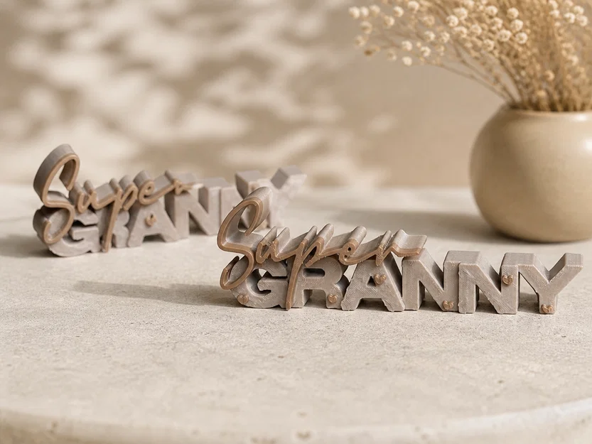 Super Granny – Bảng Chữ 3D (2 Phiên Bản) - Image 1