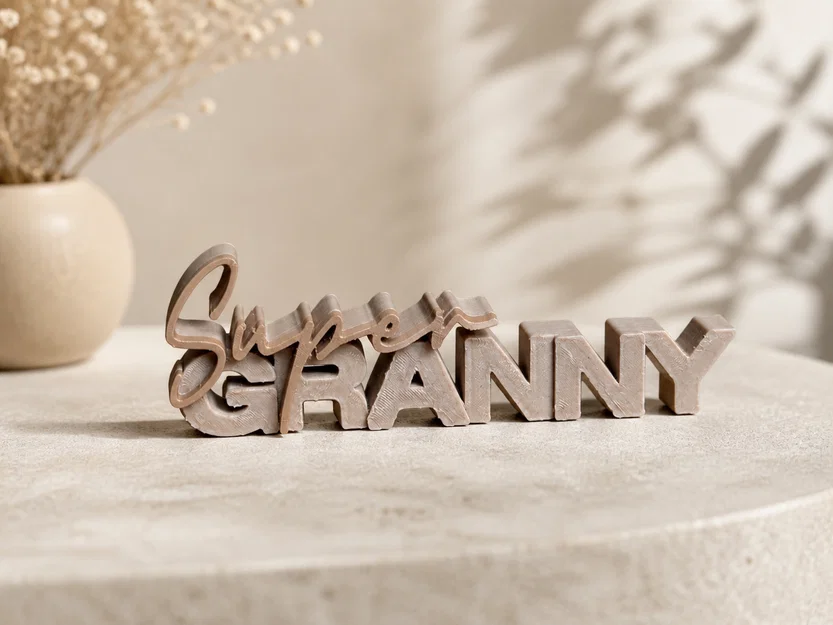 Super Granny – Bảng Chữ 3D (2 Phiên Bản) - Image 2