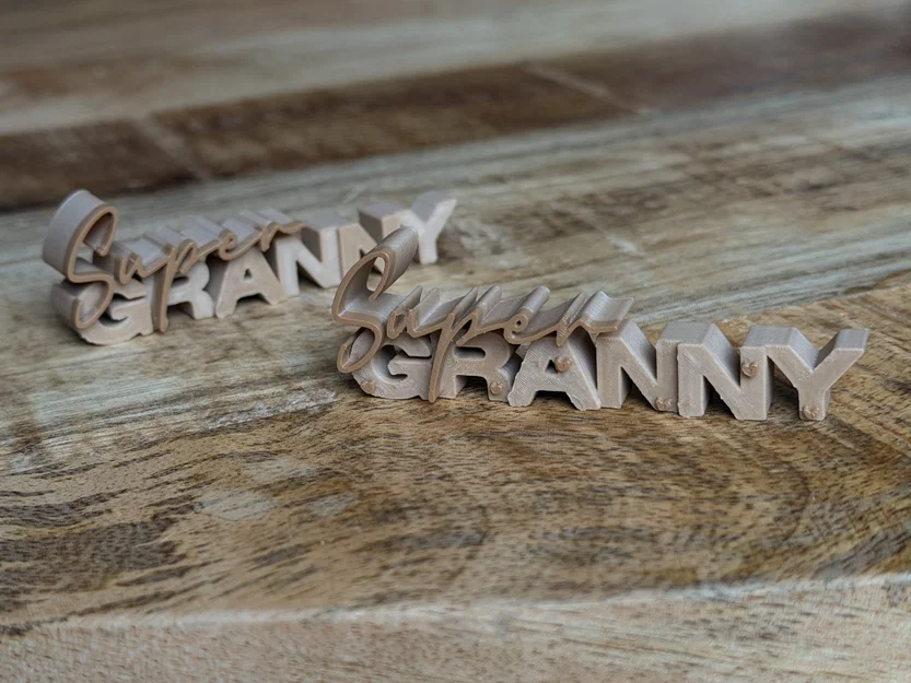 Super Granny – Bảng Chữ 3D (2 Phiên Bản) - Image 4