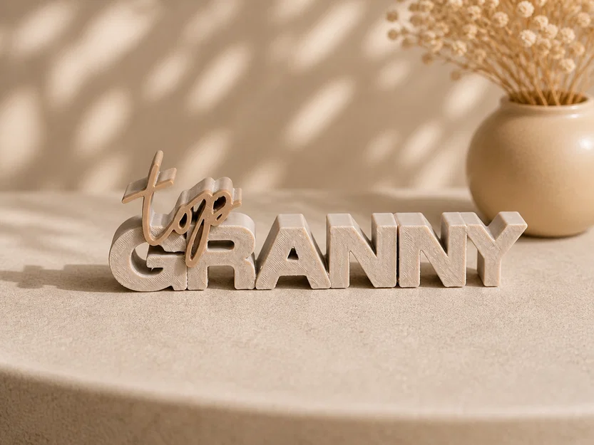 Top Granny – Bảng Chữ 3D (2 Phiên Bản) - Image 2