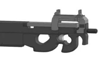 Bộ phụ kiện độ Sillybutts Twister Mod Kit phong cách P90 cho Nerf - Image 1