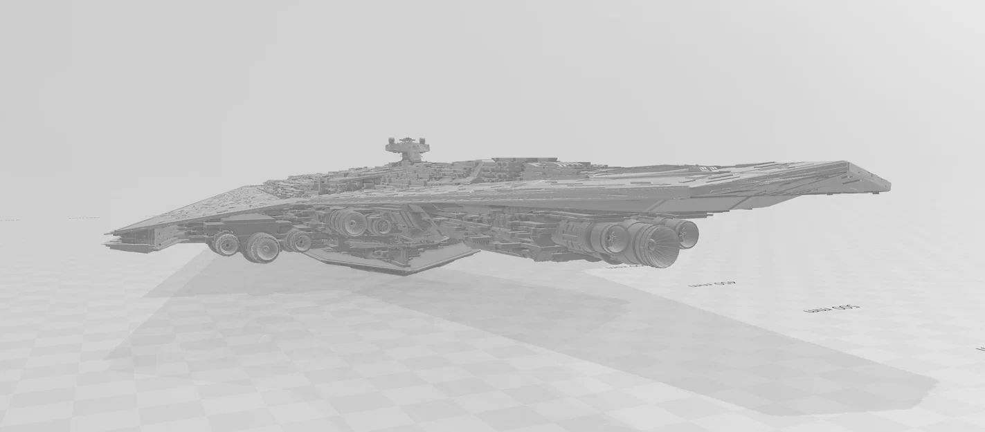 Mô hình in 3D Imperial Star Destroyer - Phiên bản tùy chỉnh cực chi tiết - Image 2