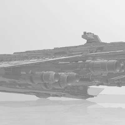 Mô hình in 3D Imperial Star Destroyer - Phiên bản tùy chỉnh cực chi tiết