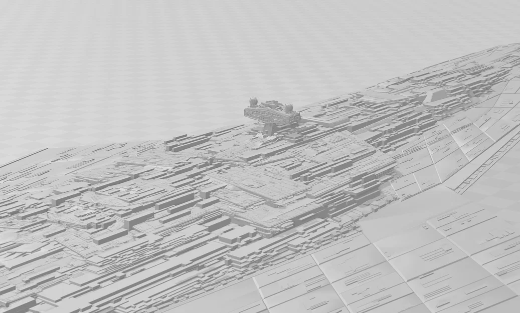 Mô hình in 3D Imperial Star Destroyer - Phiên bản tùy chỉnh cực chi tiết - Image 4