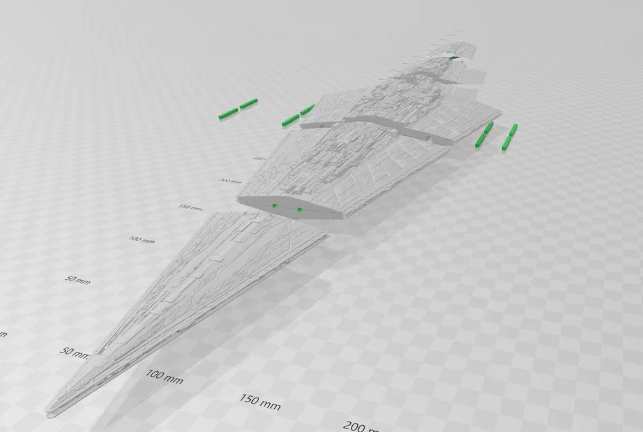 Mô hình in 3D Imperial Star Destroyer - Phiên bản tùy chỉnh cực chi tiết - Image 6