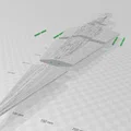 Mô hình in 3D Imperial Star Destroyer - Phiên bản tùy chỉnh cực chi tiết - Thumbnail 6