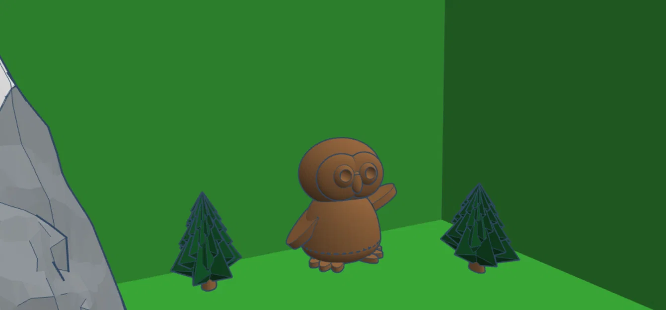 Mô hình 3D chú cú Derpy Owl ngộ nghĩnh cho góc làm việc - Image 1