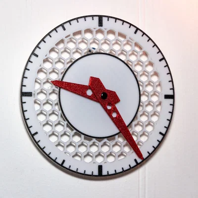 HexCore Clock – Đồng hồ treo tường tối giản, nhẹ