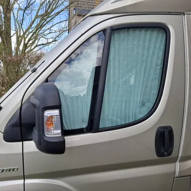 Rèm plissee (pleated) cho cửa sổ hông Ducato Camping Car