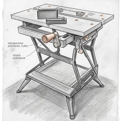Black & Decker Workmate – Bộ linh kiện thay thế (TPU/ASA, 40% infill)