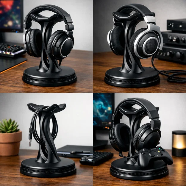 Giá treo tai nghe Twisty Headphone Stand thiết kế xoắn độc đáo - Image 2