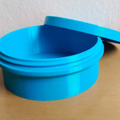 Hộp tròn có nắp vặn ren (round box with threaded lid)