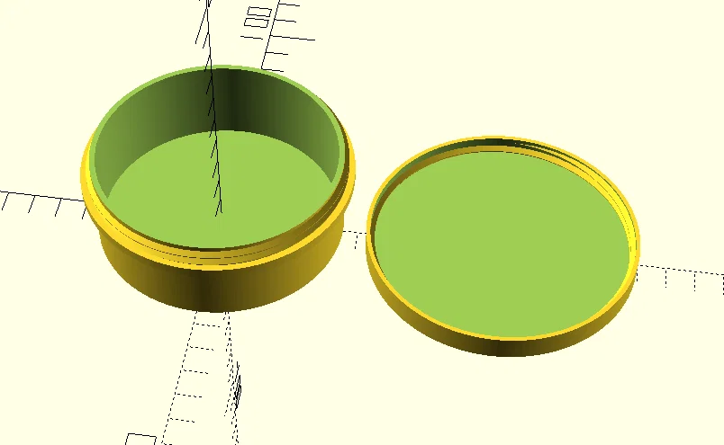 Hộp tròn có nắp vặn ren (round box with threaded lid) - Image 4