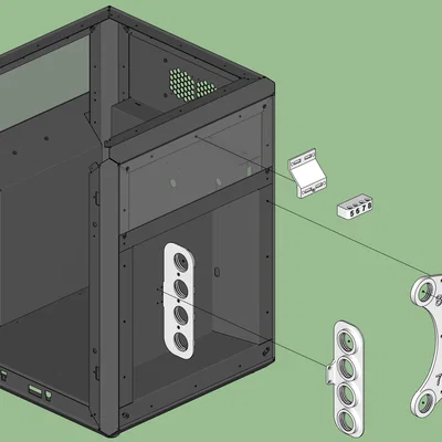 Giá gắn spool & dẫn filament INDX (Spool mount and filament quide)