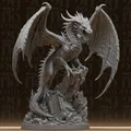 #174 Tượng Rồng Fantasy Gầm Rú - Quái Thú Có Cánh - Thumbnail 1