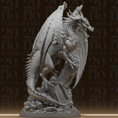 #174 Tượng Rồng Fantasy Gầm Rú - Quái Thú Có Cánh