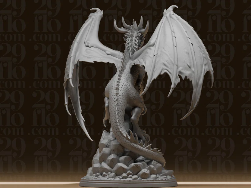 #174 Tượng Rồng Fantasy Gầm Rú - Quái Thú Có Cánh - Image 3