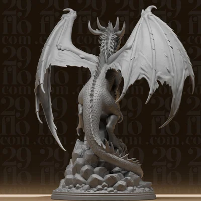 #174 Tượng Rồng Fantasy Gầm Rú - Quái Thú Có Cánh