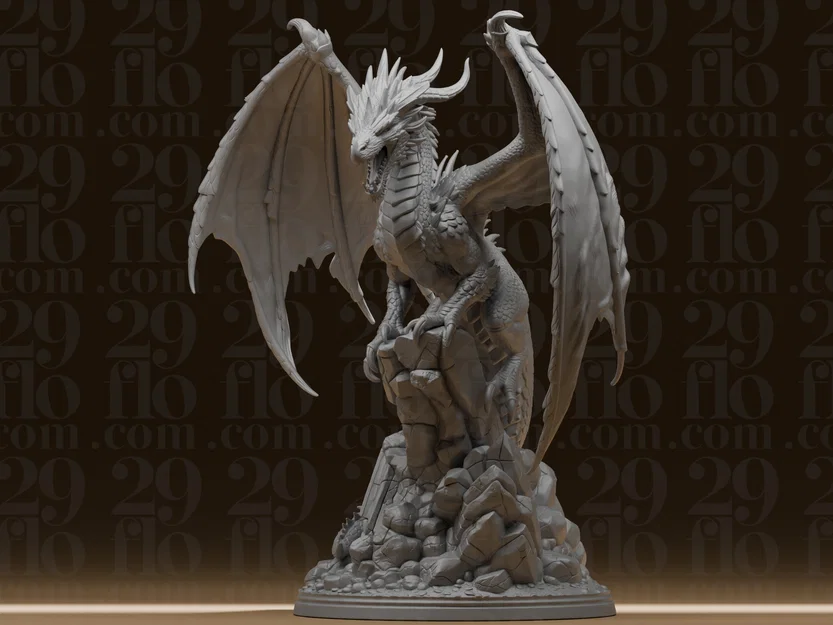 #174 Tượng Rồng Fantasy Gầm Rú - Quái Thú Có Cánh - Image 4