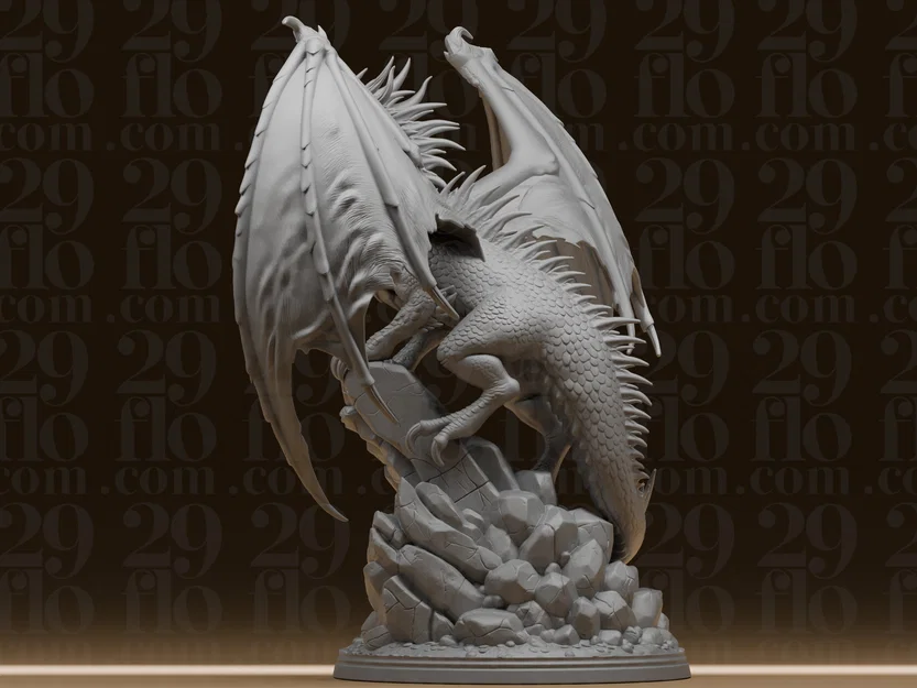 #174 Tượng Rồng Fantasy Gầm Rú - Quái Thú Có Cánh - Image 5