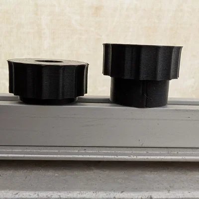 Đai ốc vặn tay 1/4” mỏng kiểu knurled có gắn captive